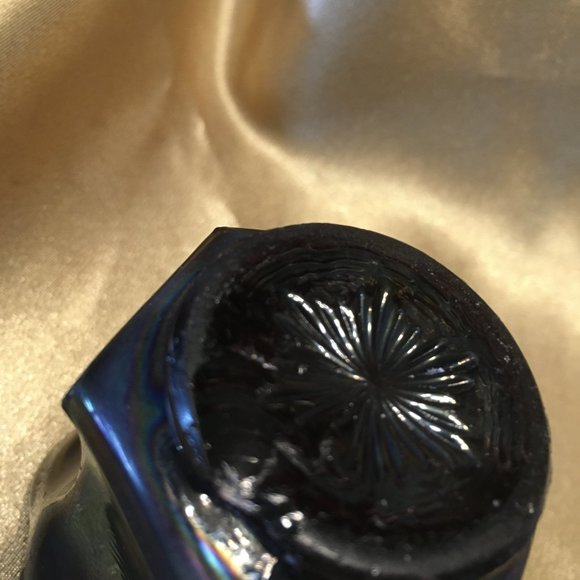 Vintage Amethyst Carnival Glass Toothpick Holder - Picture 6 of 16